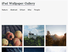 Tablet Screenshot of ipadwallpapergallery.com
